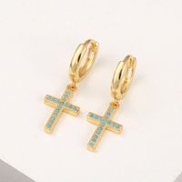 Aretes De Cobre Con Micro Incrustaciones De Circonitas sku image 1