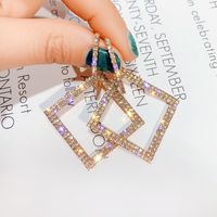 Fashion Geometric Diamonds Earrings sku image 3