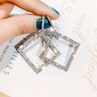 Fashion Geometric Diamonds Earrings sku image 4