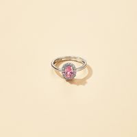 New Simple Drop-shaped Zircon Ring main image 3