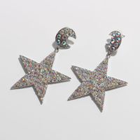 Exaggerated Big Star Earrings Wholesale sku image 2