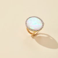 Retro Oval Colorful Gemstone Ring main image 5