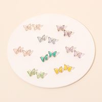 Einfache Schmetterlingsharz Ohrringe Großhandel main image 1