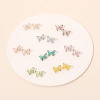 Simple Butterfly Resin Earrings Wholesale main image 2