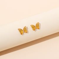 Simple Butterfly Resin Earrings Wholesale main image 4
