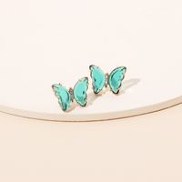 Einfache Schmetterlingsharz Ohrringe Großhandel main image 5