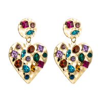 Fashion Geometric Diamond Alloy Artificial Gemstones Earrings main image 6