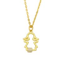 Fashion Heart-shape Copper Zircon Necklace Wholesale main image 5