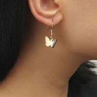 Fashion Small Three-dimensional Metal Butterfly Earrings main image 2