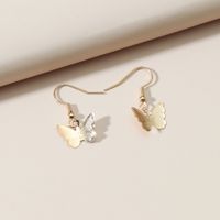 Fashion Small Three-dimensional Metal Butterfly Earrings main image 3