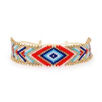 Bohemia Miyuki Bead Geometric Eye Multi-layered Wearing Bracelet Set main image 4