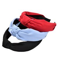 Fashion Solid Color Knotted Headband Wholesale main image 6
