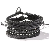 Retro Cowhide Multi-layer Braided Bracelet Five-piece Set sku image 2