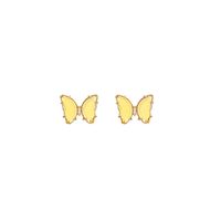 Einfache Schmetterlingsharz Ohrringe Großhandel sku image 2