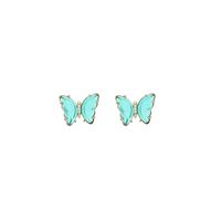 Einfache Schmetterlingsharz Ohrringe Großhandel sku image 3