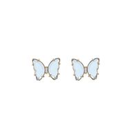Einfache Schmetterlingsharz Ohrringe Großhandel sku image 1