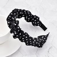 Fashion Bubble Fold Polka Dot Fabric Headband sku image 4