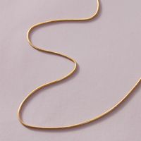 Einfache Mode Flache Schlangenkette Halskette main image 2