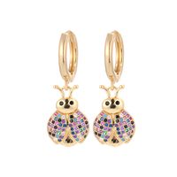European And American Fashion Colorful Zircon Earrings A Variety Of Creative Personality Pineapple Cactus Earrings Diy Ear Studs Earrings For Women sku image 11