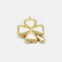 Foreign Trade Popular Style Graceful Personality Gold-plated Zircon Diy Four-leaf Clover Accessories Diy Plant Four-leaf Clover Accessories sku image 2