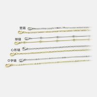 Simple Zircon Maple Leaf Necklace Accessories sku image 5