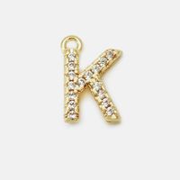 Fashion Zircon 26 Letter Copper Accessories Wholesale sku image 22