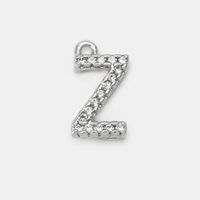 Fashion Zircon 26 Letter Copper Accessories Wholesale sku image 51