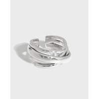 Korean Sterling Silver Multilayer Winding Ring main image 1