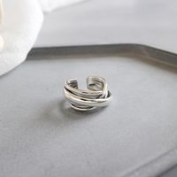 Korean Sterling Silver Multilayer Winding Ring main image 3