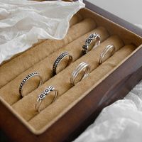 Korean Sterling Silver Six-piece Opening Ring main image 3