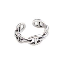 Korean Sterling Silver Pig Nose Opening Ring main image 6