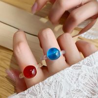 Korean Candy Color Transparent Acrylic Ring main image 6