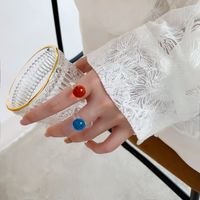 Korean Candy Color Transparent Acrylic Ring main image 4