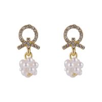 Korean Grape Pearl Earrings main image 6