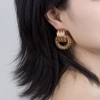 Fashion Geometric Circle Metal Earrings Wholesale main image 2