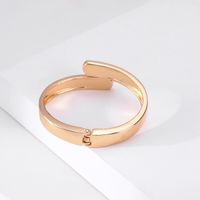 Simple Glossy Spring Opening Alloy Bracelet main image 5