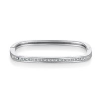 Bracelet En Alliage Diamant Carré Simple main image 3