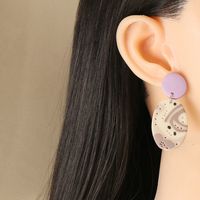 Fashion Acrylic Geometric Round Earrings Wholesale main image 6