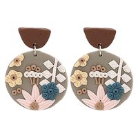 Korea Acrylic Flower Earrings Wholesale main image 1