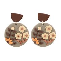 Korea Acrylic Flower Earrings Wholesale main image 6