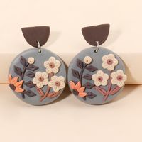 Korea Acrylic Flower Earrings Wholesale main image 3