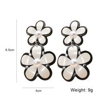 Korea Acrylic Flower Color Earrings Wholesale main image 5