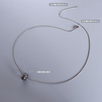 Fashion Diamond Titanium Steel Necklace Wholesale main image 6