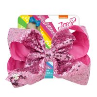 New Cute Sequins Gradient Big Bow Hairpin sku image 10