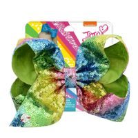 New Cute Sequins Gradient Big Bow Hairpin sku image 13