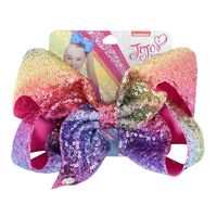 New Cute Sequins Gradient Big Bow Hairpin sku image 29