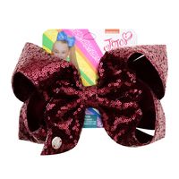 New Cute Sequins Gradient Big Bow Hairpin sku image 31