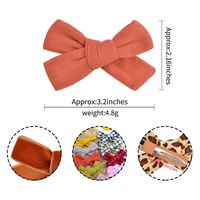 Hot-selling Solid Color Bow Hairpin Set main image 3