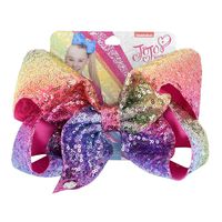 New Cute Sequins Gradient Big Bow Hairpin main image 1