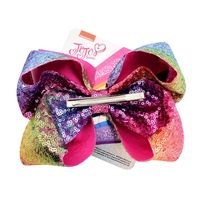New Cute Sequins Gradient Big Bow Hairpin main image 6